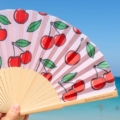 Fantastico Cherries 23cm Fan Pink