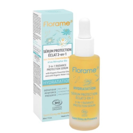 Florame Hydration 3-in-1 Radiance Protection Serum, Kosteusseerumi 30 ml