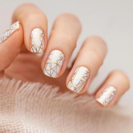 Kynsitarrat - AVOA Beauty - Gold Scribble
