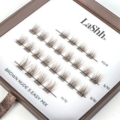 Ruskeat ripsitupsut – LaShh BROWN NUDE S EASY MIX itseliimautuvat ripsipalat