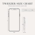 TWEEZERMAN – Platinum Silver Slant Tweezer, Pinsetit