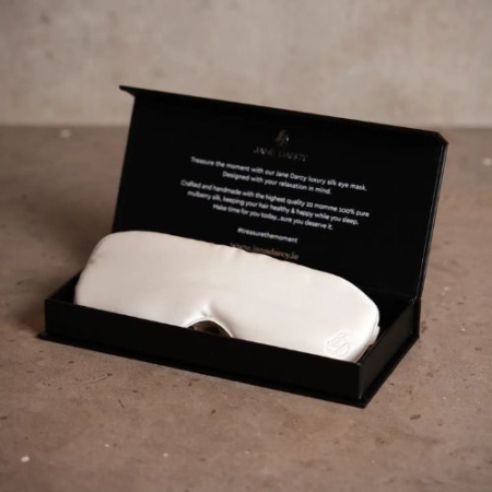 Unimaski – JANE DARCY Luxury Silk Eye Mask, Ivory