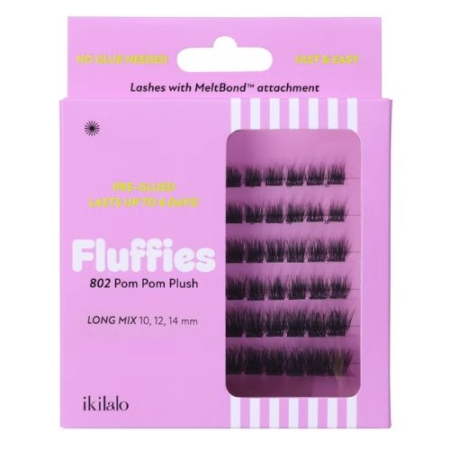 ikilalo Fluffies Pre-glued -ripset 802 Pom Pom Plush
